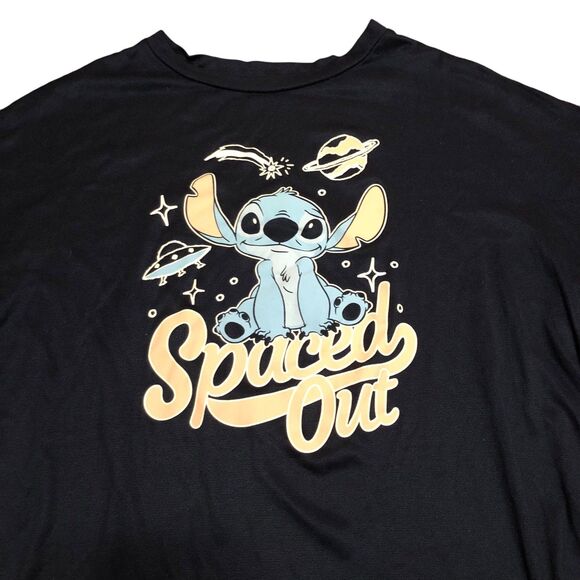 Stitch is all “Spaced Out” Cropped, Boxy, Slub Top, Loungewear, cozycore XL - Picture 2 of 10